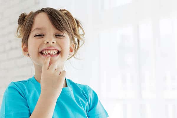 Child With Missing Baby Teeth