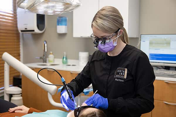 Patient Receiving a Tooth Filling